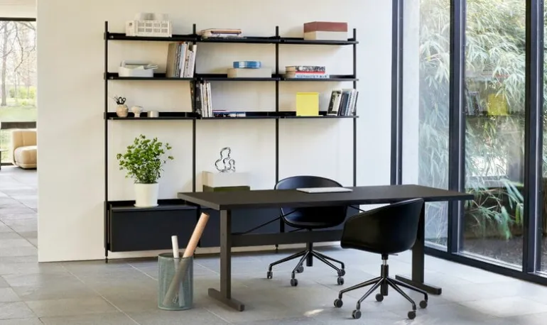 HAY Pier System 133 shelf, 3 columns, PS black