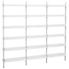 HAY Pier System 103 shelf, 3 columns, PS white - aluminium