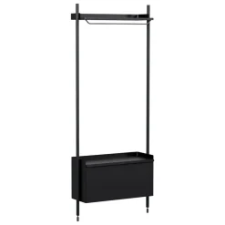 HAY Pier System 1001 wardrobe, 1 column, PS black
