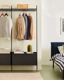 HAY Pier System 1002 wardrobe, 2 columns, PS black