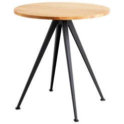 HAY Pyramid café table 21, 70 cm, black - lacquered oak