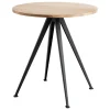 HAY Pyramid Café table 21, 70 cm, black - matt lacquered oak