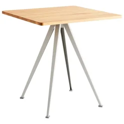 HAY Pyramid café table 21, 70 x 70 cm, beige - lacquered oak