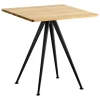 HAY Pyramid café table 21, 70 x 70 cm, black - lacquered oak