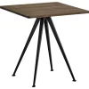 HAY Pyramid Café table 21, 70 x 70 cm, black - smoked oak