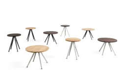 HAY Pyramid coffee table 51, 60 cm, beige - matt lacquered oak