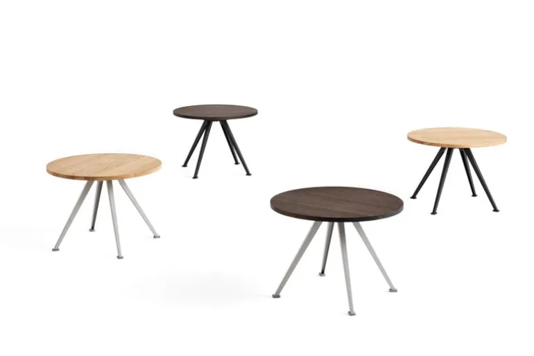 HAY Pyramid coffee table 51, 60 cm, beige - matt lacquered oak