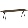 HAY Pyramid table 02, 250 x 85 cm, black - smoked oak