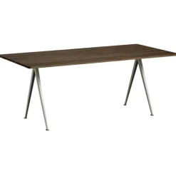 HAY Pyramid table 02, 190 x 85 cm, beige - smoked oak