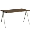 HAY Pyramid table 01, 140 x 65 cm, beige - smoked oak