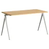 HAY Pyramid table 01, 140 x 65 cm, beige - lacquered oak