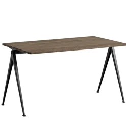 HAY Pyramid table 01, 140 x 65 cm, black - smoked oak