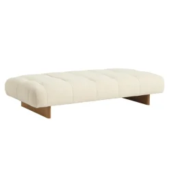 HAY Quilton Lift daybed, Flamiber Cream A5 - lacquered oak
