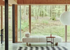 HAY Quilton Lift daybed, Flamiber Cream A5 - lacquered oak