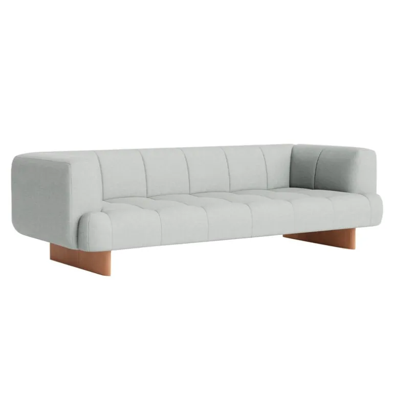 HAY Quilton Lift sofa, 3-seater, Naveli 0113 - lacquered oak