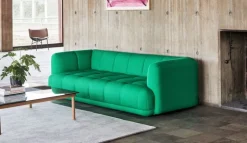 HAY Quilton 3-seater sofa, green Vidar 932