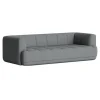HAY Quilton 3-seater sofa, grey Steelcut Trio 153