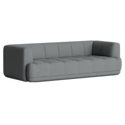HAY Quilton 3-seater sofa, grey Steelcut Trio 153