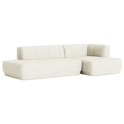 HAY Quilton sofa, combination 21, right, off-white Olavi by HAY 01