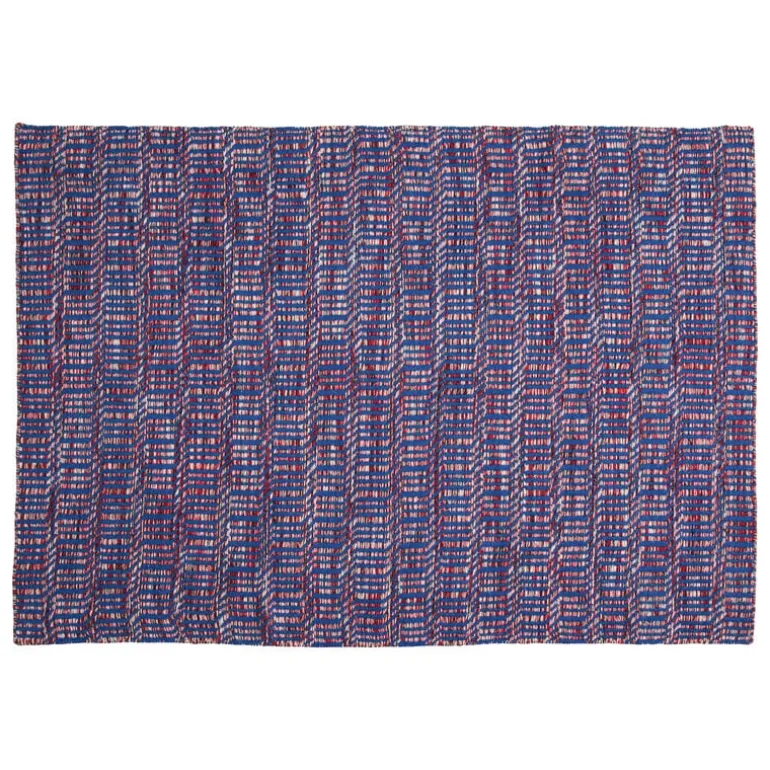 HAY Radio rug, red - blue