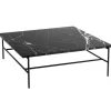HAY Rebar coffee table, 100 x 104 cm, black - black marble