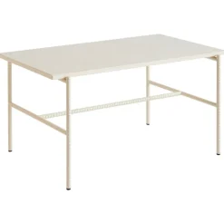 HAY Rebar coffee table, 80 x 49 cm, alabaster - beige marble