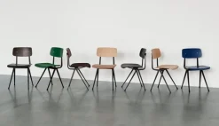 HAY Result chair, black - dark brick