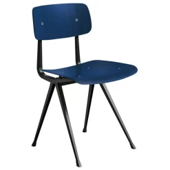 HAY Result chair, black - dark blue
