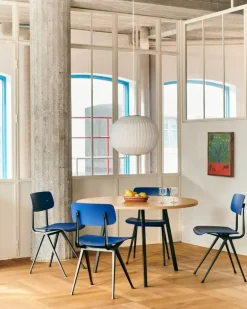 HAY Result chair, black - dark blue