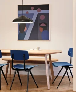 HAY Result chair, black - dark blue