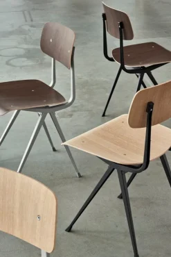 HAY Result chair, black - smoked oak