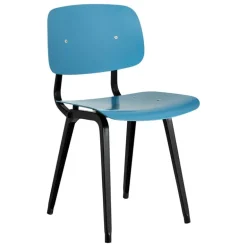 HAY Revolt chair, black - azure blue 3.0