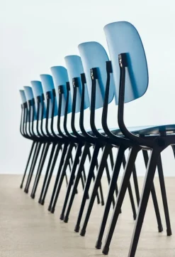 HAY Revolt chair, black - azure blue 3.0