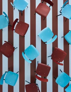 HAY Revolt chair, black - plum red 3.0