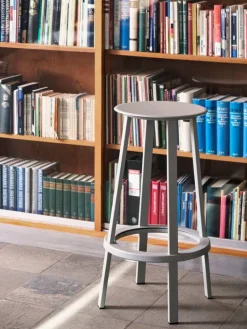 HAY Revolver bar stool, 76 cm, grey