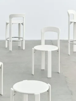 HAY Rey bar stool, 65 cm, cream white