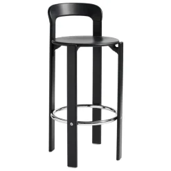 HAY Rey bar stool, 75 cm, deep black