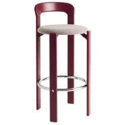 HAY Rey bar stool, 75 cm, grape red - burgundy Steelcut Trio 416