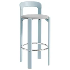 HAY Rey bar stool, 75 cm, slate blue - light grey Steelcut Trio 113