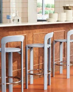 HAY Rey bar stool, 75 cm, slate blue