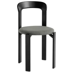 HAY Rey chair, deep black - black grey Steelcut Trio 124
