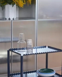 HAY Rim carafe, clear - black rim