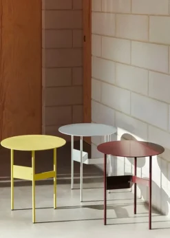 HAY Shim coffee table, diam. 45 cm, h. 51 cm, custard