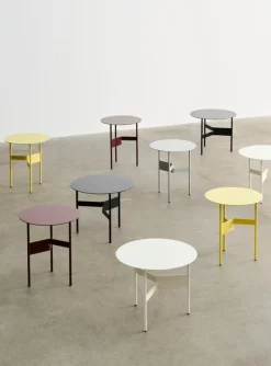 HAY Shim coffee table, diam. 45 cm, h. 51 cm, custard