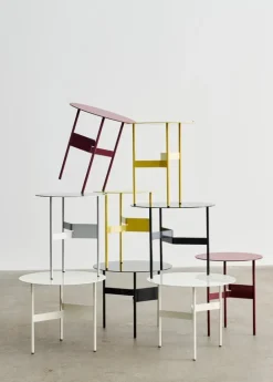 HAY Shim coffee table, diam. 45 cm, h. 51 cm, bordeaux