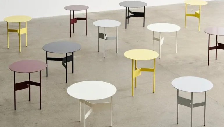 HAY Shim coffee table, diam. 54 cm, h. 44 cm, black