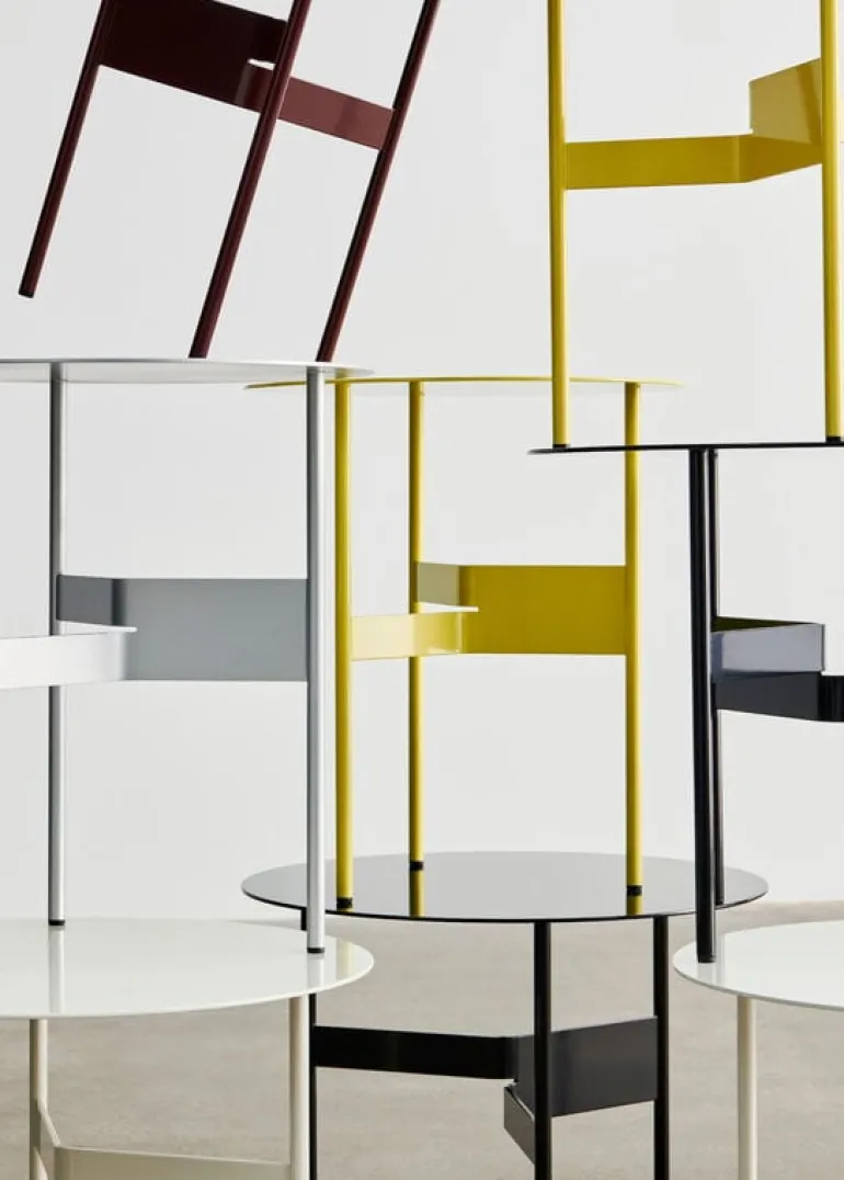 HAY Shim coffee table, diam. 54 cm, h. 44 cm, black