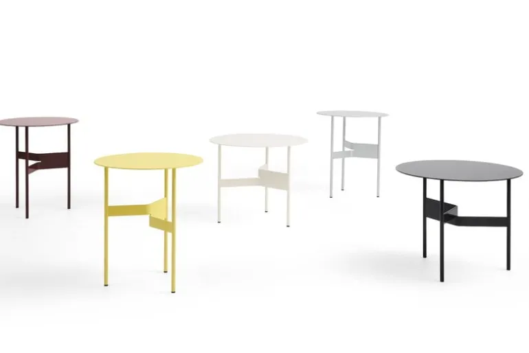 HAY Shim coffee table, diam. 54 cm, h. 44 cm, black