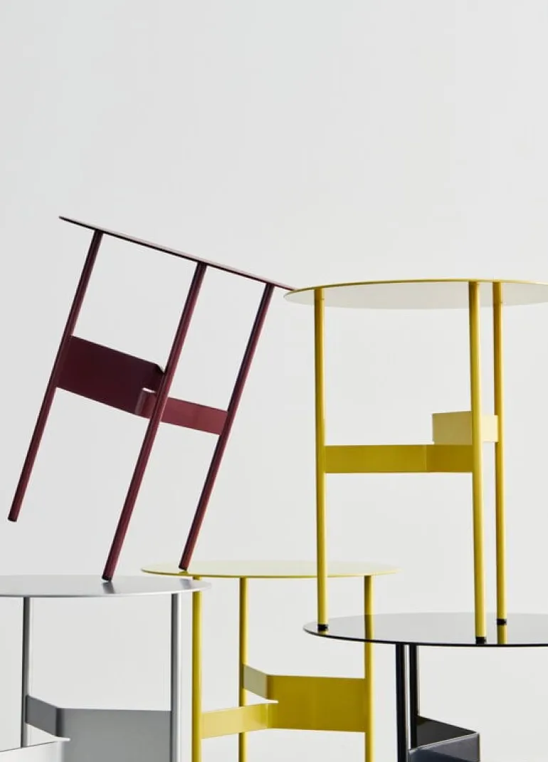 HAY Shim coffee table, diam. 54 cm, h. 44 cm, black