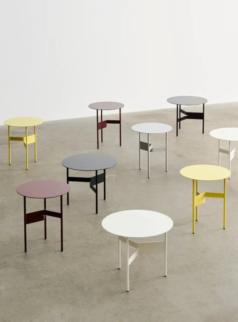 HAY Shim coffee table, diam. 54 cm, h. 44 cm, black